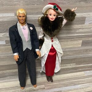Mattel Holiday Dolls Set - Red, Black, White